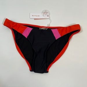 PILYQ Bikini Bottom Size L NWT Color Block Full Bottom